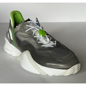 Fendi Flow Men's Gray/White/Green Sneakers 11 US (Fendi 10) 7E1583 IT NIB $930